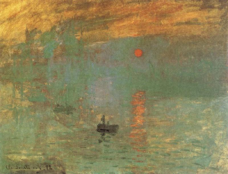 sunrise, Claude Monet